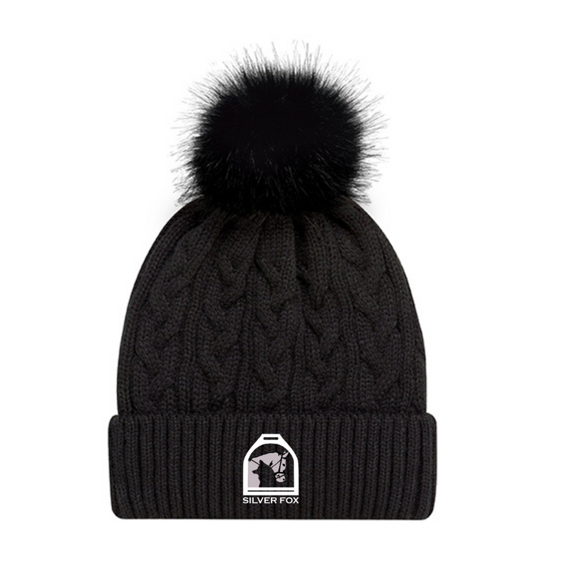 Silver Fox Pom Toque