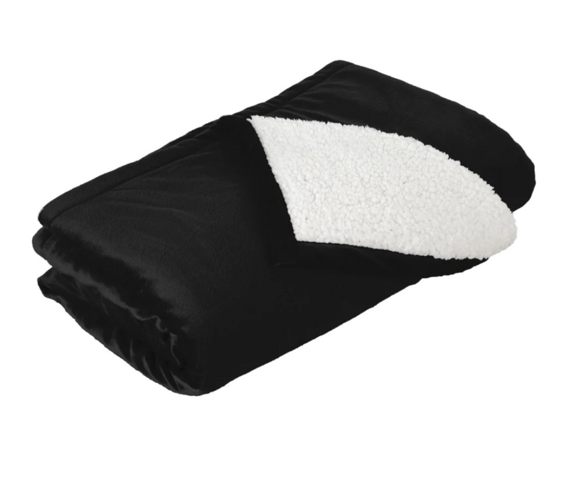 SC Equestrian Sherpa Throw Blanket