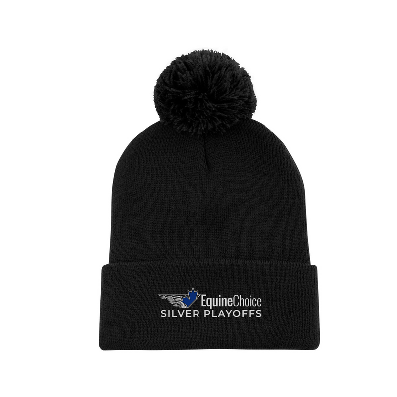 Silver Playoffs Pom Toque